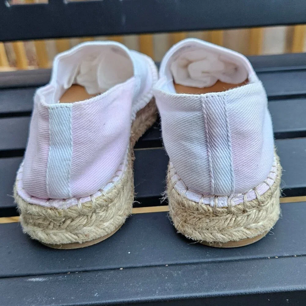 Splendid Laney Pastel Tie Dye Platform Espadrilles - Sz 10 - Picture 6 of 8